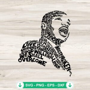 Martin Luther King Quote SVG file for Cricut cutting machine