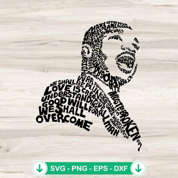 Martin Luther King Quote SVG file for Cricut cutting machine
