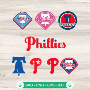 Philadelphia Phillies MLB logo svg file for cricut cutting file