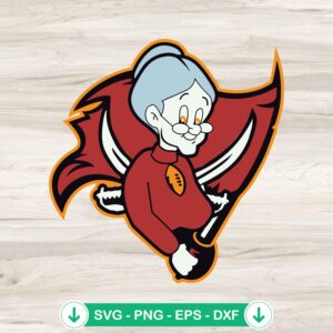 Tampa Bay Buccaneers Grandma SVG file for craft projects