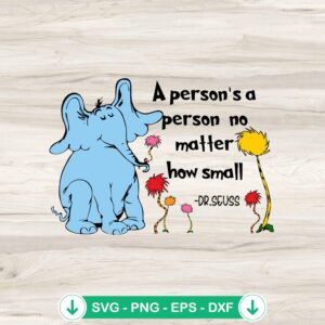 Horton Dr Seuss SVG file for cutting machines