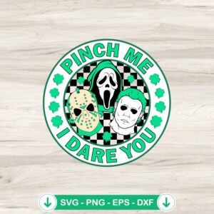 Horror Pinch Me I Dare You SVG file for Cricut cutting file