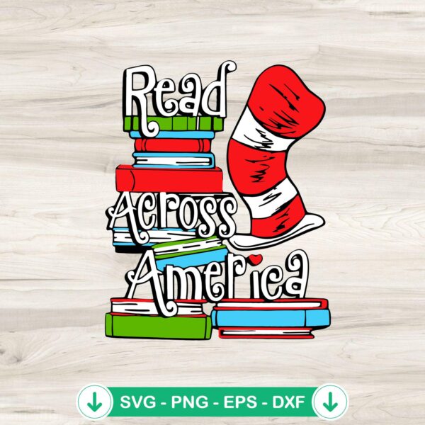 Read Across America SVG file for Cricut cutting machine