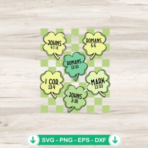 Christian Vintage St Patricks Day svg file for cutting machine