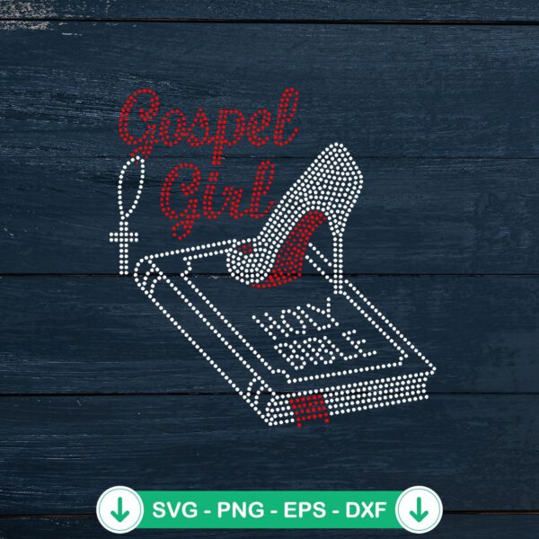 Gospel Girl Holy Bible SVG file for cutting machine
