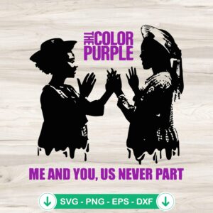 The Color Purple svg file for Cricut cutting machine