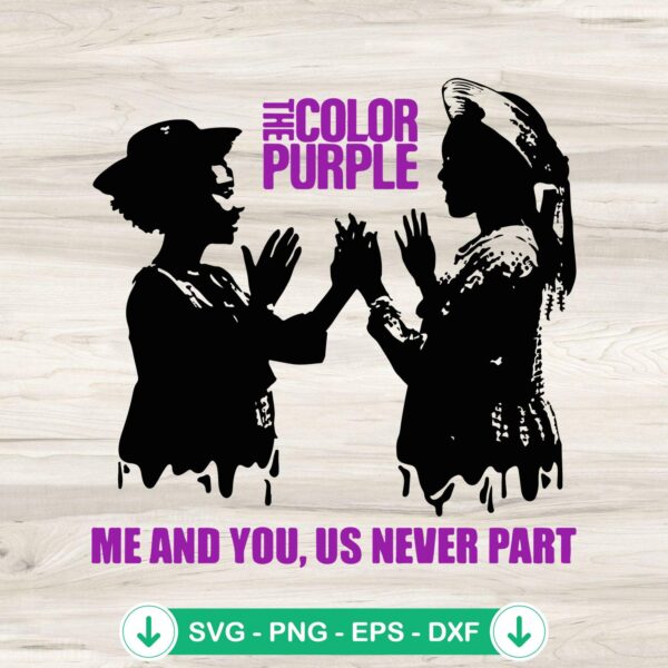 The Color Purple svg file for Cricut cutting machine