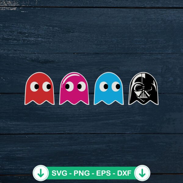 Pacman Darth Vader SVG file for Cricut cutting machine