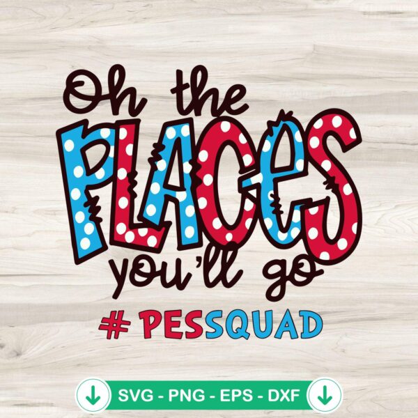 Oh The Places You'll Go SVG file for Cricut and cutting projects
