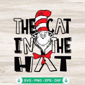 The Cat In The Hat SVG file for Cricut cutting machine