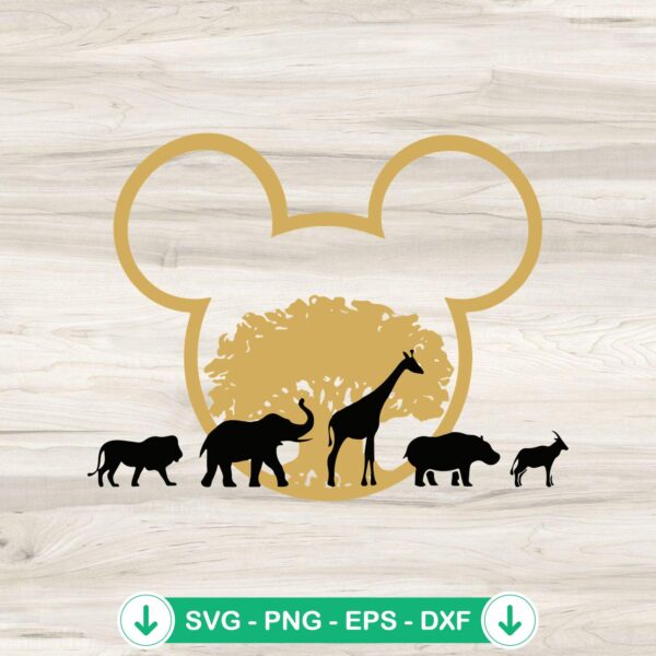 Disney Mouse Safari Adventure SVG file for cricut cut file