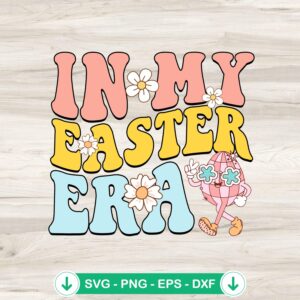 In My Easter Era SVG file for Cricut, vintage Easter floral cut file