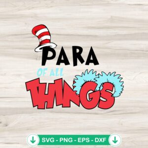 Para Of All Thing SVG file for Cricut cutting machine