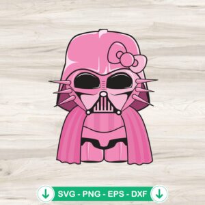 Darth Vader Hello Kitty SVG file for cutting machines