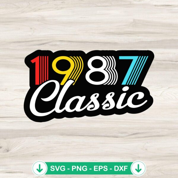 Vintage 1982 SVG file for Cricut and cutting machine