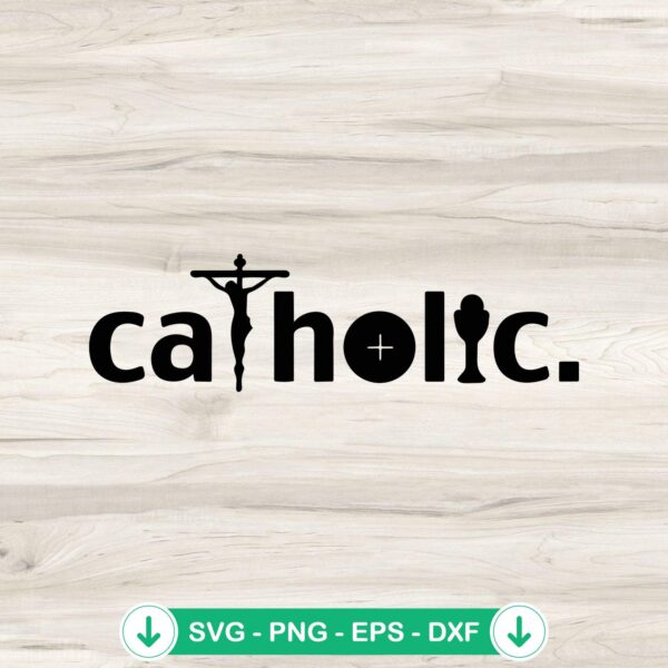 Catholic Jesus Cross SVG file for cutting machines