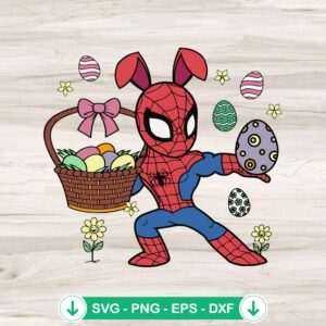Spider Man Happy Easter svg file for cutting machines