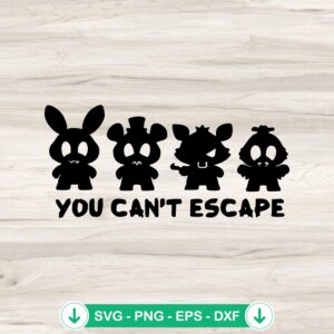 FNAF You Can't Escape SVG file for Cricut cutting machine