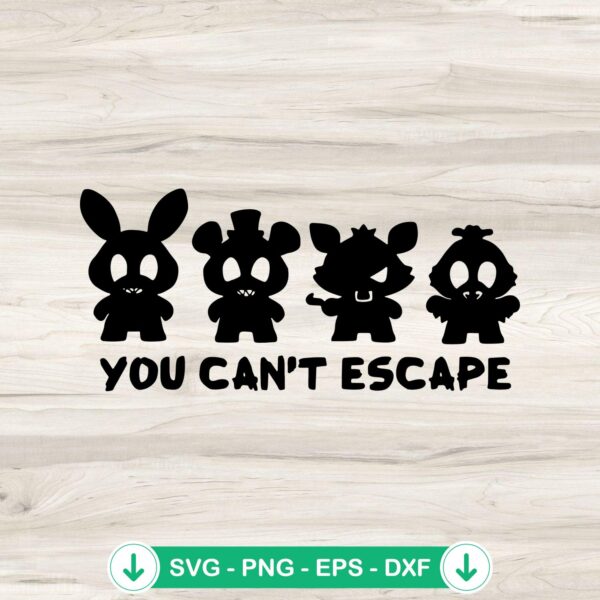 FNAF You Can't Escape SVG file for Cricut cutting machine