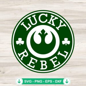 Lucky Rebel Starbucks Logo svg file for cutting machine