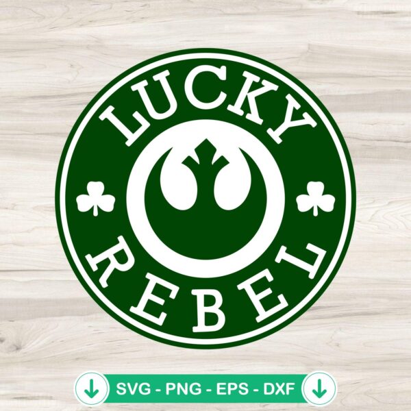Lucky Rebel Starbucks Logo svg file for cutting machine
