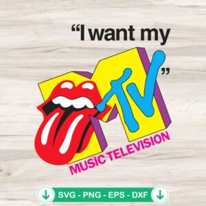 I Want My MTV SVG file - Retro MTV logo cutting file