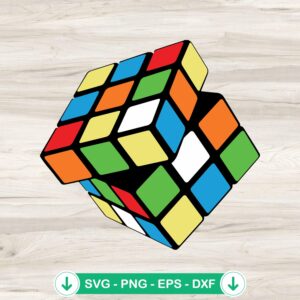 Rubik Cube SVG file for Cricut - Cutting file for DIY crafts