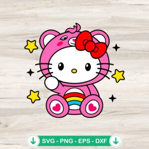Hello Kitty Cheer Bear SVG file for Cricut and cutting file