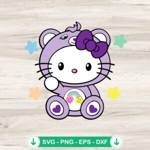 Hello Kitty Sweet Dreams Bear svg file for Cricut cutting machine
