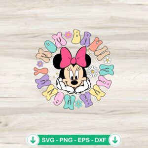 Minnie Mouse Mama Mom SVG file for Cricut cutting machine