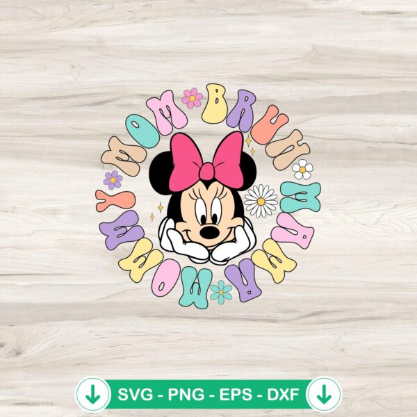 Minnie Mouse Mama Mom SVG file for Cricut cutting machine