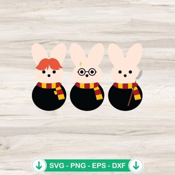 Harry Potter Easter Bunny Peeps SVG file for cutting machines