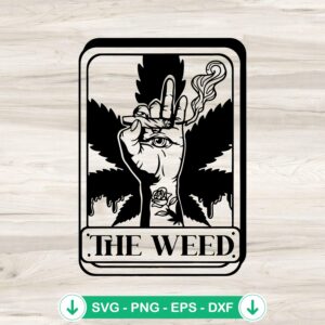 The Weed SVG file for cannabis theme cutting file