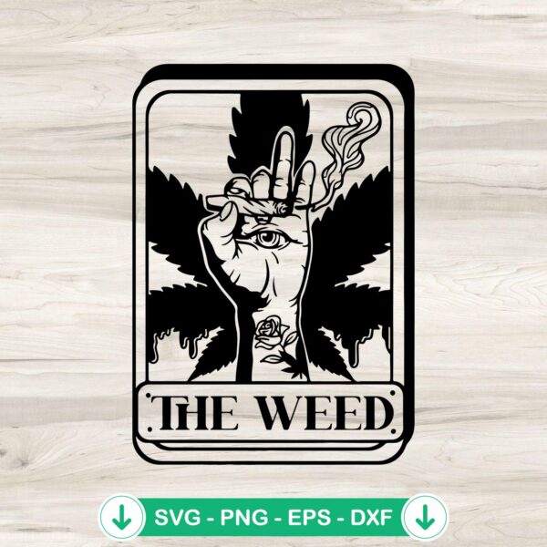 The Weed SVG file for cannabis theme cutting file