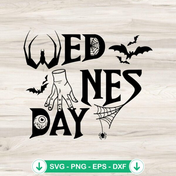 Wednesday Addams Thing hand SVG file for cutting machines