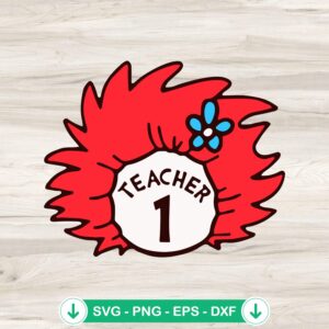 Teacher Thing One SVG file for Cricut cutting machine