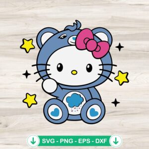 Hello Kitty Grumpy Bear SVG file for cutting machines