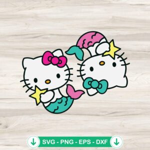 Hello Kitty Pisces Horoscope SVG file for cutting machines