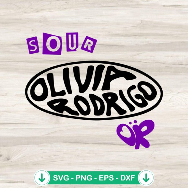 Olivia Rodrigo Sour Album SVG file for Cricut cutting