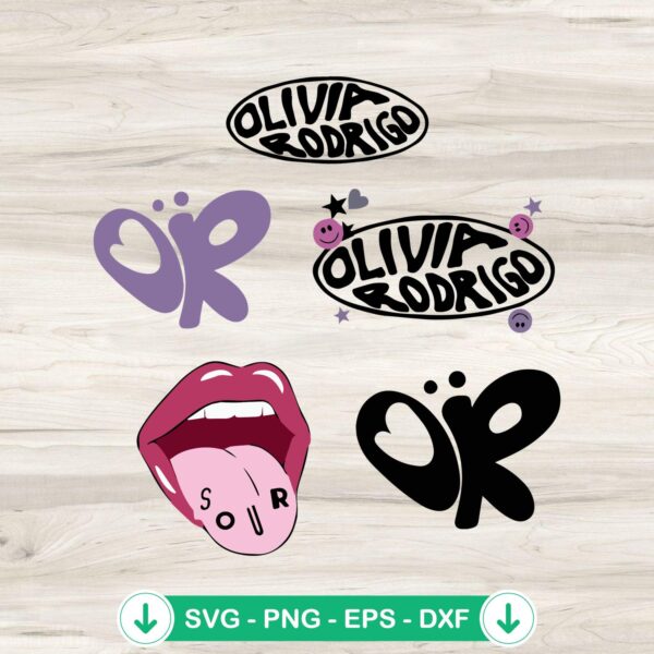 Olivia Rodrigo Album Bundle SVG file for Cricut cutting machine
