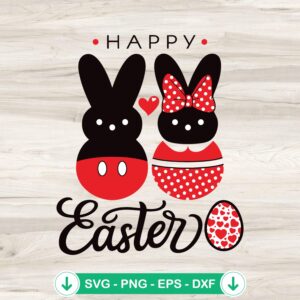 Happy Easter Disney Rabbit SVG cut file for cricut