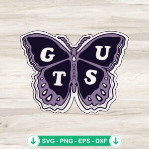 Olivia Rodrigo GUTS Album SVG file for cricut cutting machine