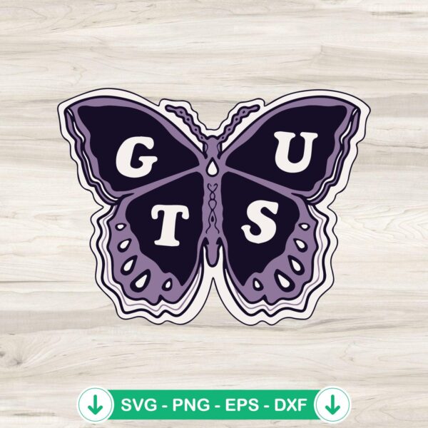 Olivia Rodrigo GUTS Album SVG file for cricut cutting machine