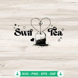 Taylor Swift Swiftea SVG file for Cricut cutting machine