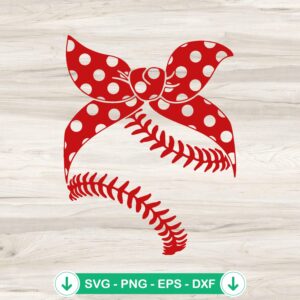 Baseball Mom SVG file, cricut svg, cutting file with bandana design
