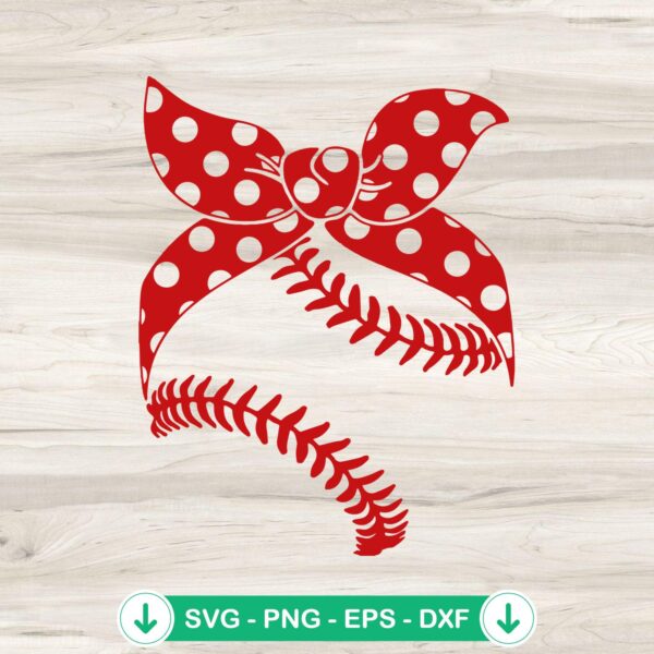 Baseball Mom SVG file, cricut svg, cutting file with bandana design