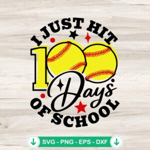 100 Days Of School SVG file for Cricut cutting machine