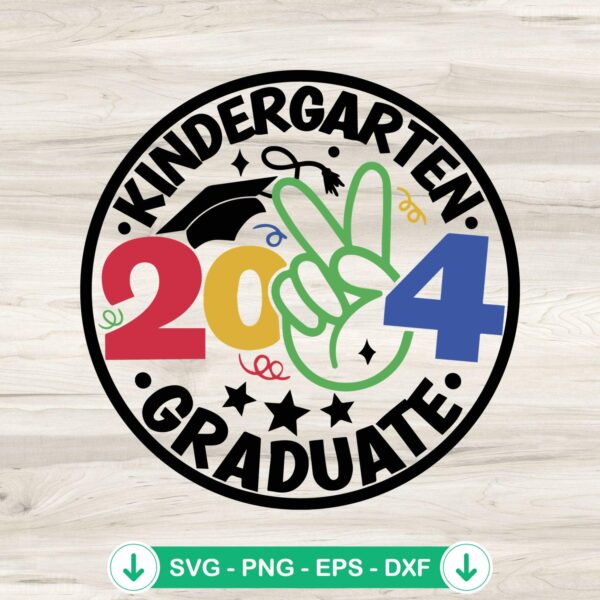 2024 Kindergarten Graduate SVG file for cutting machine