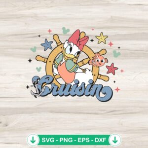 Disney Daisy Duck Cruise svg file for cutting machine