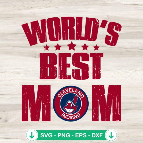 Cleveland Guardians best Mom SVG file for cricut cutting